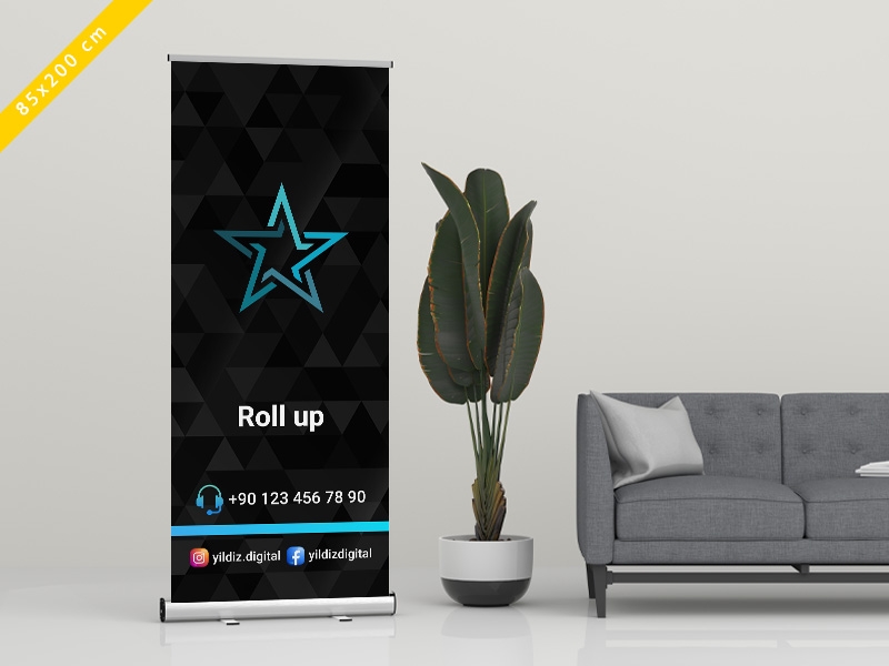 Roll Up Banner 85x200 cm