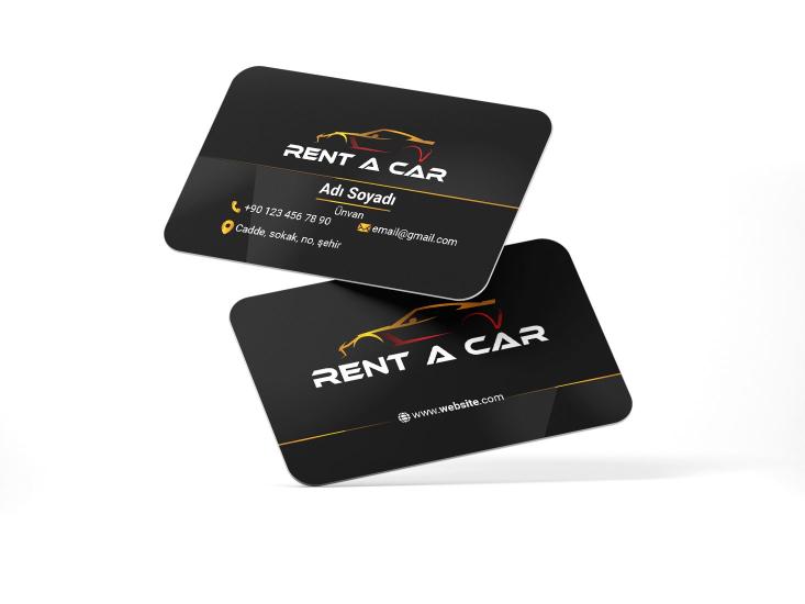 Rent a Car Otomotiv Kartvizit Baskı - 1000 Adet