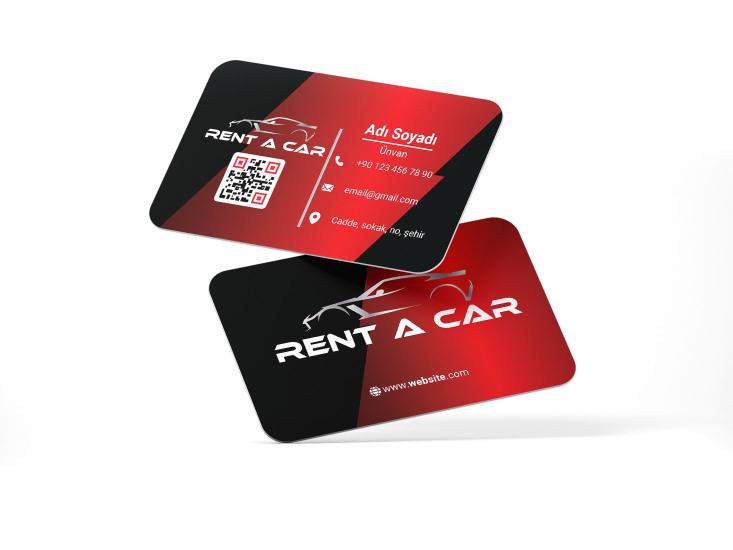 Rent a Car Otomotiv Kartvizit Baskı - 1000 Adet