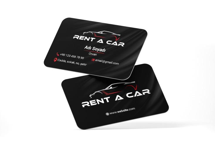 Rent a Car Otomotiv Kartvizit Baskı - 1000 Adet