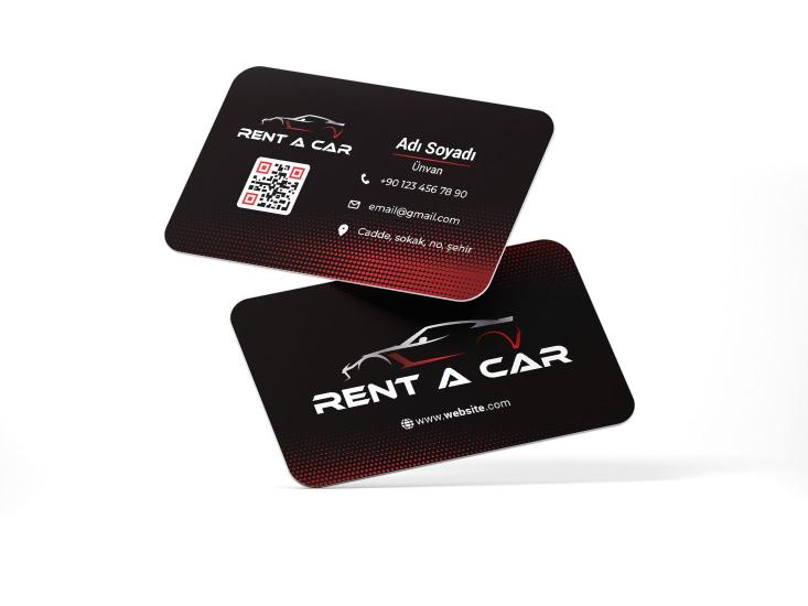 Rent a Car Otomotiv Kartvizit Baskı - 1000 Adet