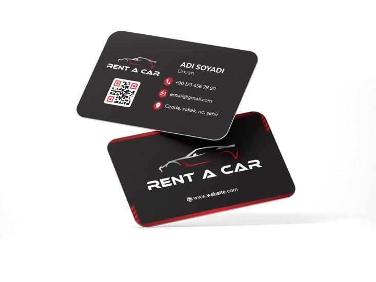 Rent a Car Otomotiv Kartvizit Baskı - 1000 Adet